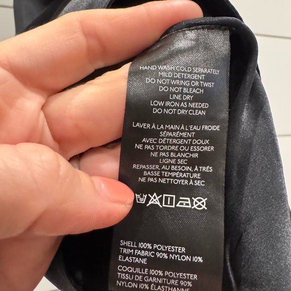 Free people black Cooper lace trim satin maxi dress - Picture 8 of 12